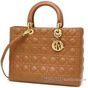Christian Dior Lady Classic Bag Cannage Stitch Lambskin Tote Quilted Shoulder